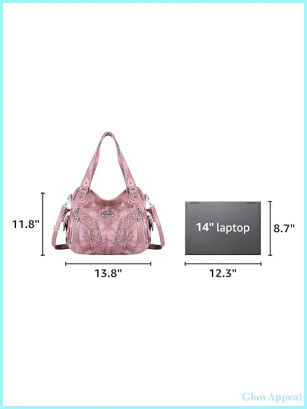 Women's Tote Bag Faux Leather Satchel Purse Washed PU Leather Top Handle